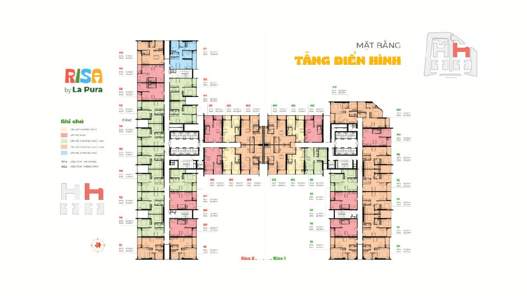 Mặt bằng la pura tầng 4-10